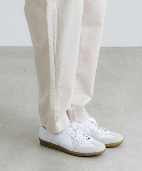 quadro(クオドロ)の「チノクロスストレッチ両面起毛テーパードイージーパンツ(その他パンツ・レディース・キナリ/ブラック/マスタード・FREE)」の20枚目の写真