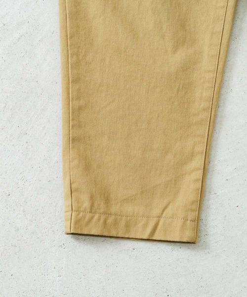 quadro(クオドロ)の「チノクロスストレッチ両面起毛テーパードイージーパンツ(その他パンツ・レディース・キナリ/ブラック/マスタード・FREE)」の12枚目の写真