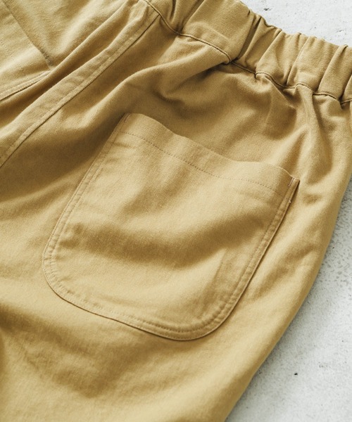 quadro(クオドロ)の「チノクロスストレッチ両面起毛テーパードイージーパンツ(その他パンツ・レディース・キナリ/ブラック/マスタード・FREE)」の13枚目の写真