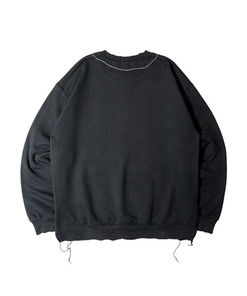 THRIFTY LOOK(スリフティールック)の「Thrifty look ROSERY CREW-NECK SWEAT(スウェット・メンズ・ライトグレー/チャコール/ブラック・XL/L)」の4枚目の写真