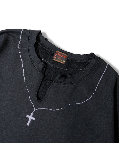 THRIFTY LOOK(スリフティールック)の「Thrifty look ROSERY CREW-NECK SWEAT(スウェット・メンズ・ライトグレー/チャコール/ブラック・XL/L)」の7枚目の写真