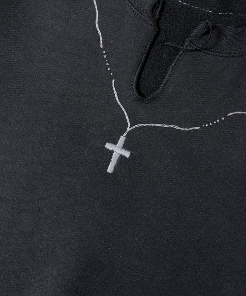 THRIFTY LOOK(スリフティールック)の「Thrifty look ROSERY CREW-NECK SWEAT(スウェット・メンズ・ライトグレー/チャコール/ブラック・XL/L)」の8枚目の写真