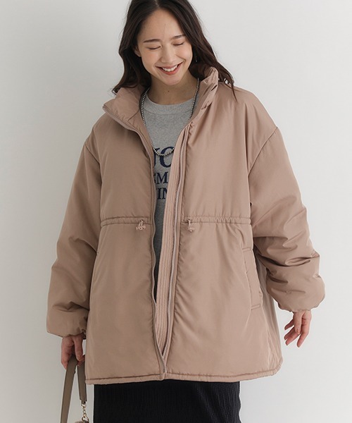 HONEYSUCKLE ROSE】中綿ミドル丈ジャケット (軽量 / 防風 / 保温
