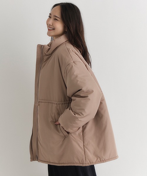 HONEYSUCKLE ROSE】中綿ミドル丈ジャケット (軽量 / 防風 / 保温