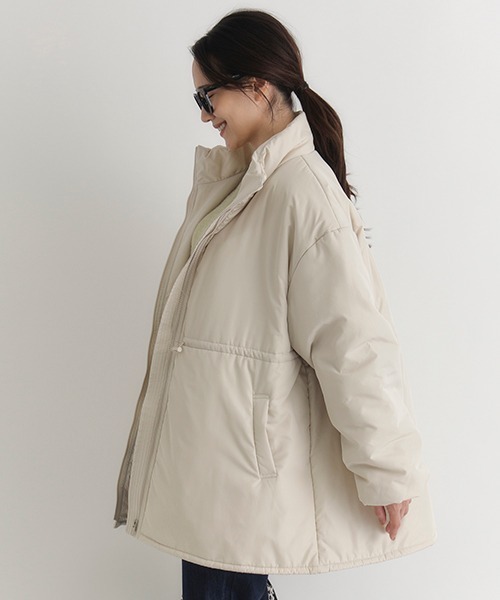 HONEYSUCKLE ROSE】中綿ミドル丈ジャケット (軽量 / 防風 / 保温