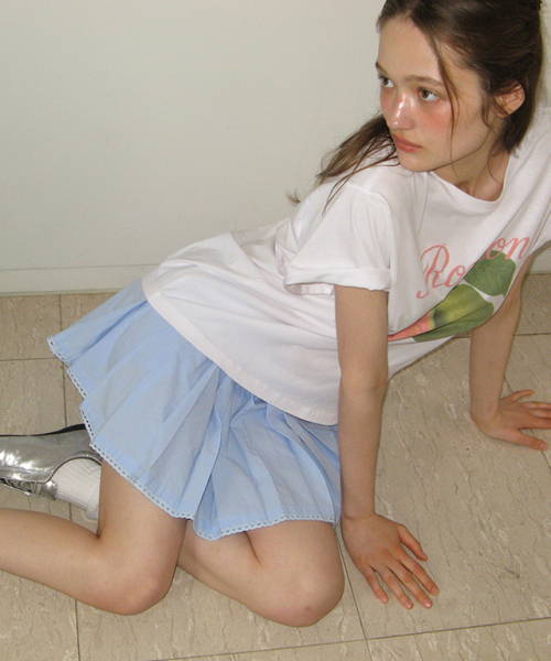 RONRON(ロンロン)の「BABY PLEATED PANTSKIRT SOFT BLUE(その他パンツ・レディース・その他・FREE)」の4枚目の写真