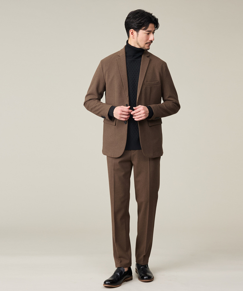ABAHOUSE GRAY（アバハウスグレイ）の「【上下2点セット/WEB限定】WINTER SHIELD カシミヤタッチ セットアップ / スーツ（セットアップ・メンズ・ブラック/ブラウン/ネイビー/グレー・44/46/48/50）」の5枚目の写真