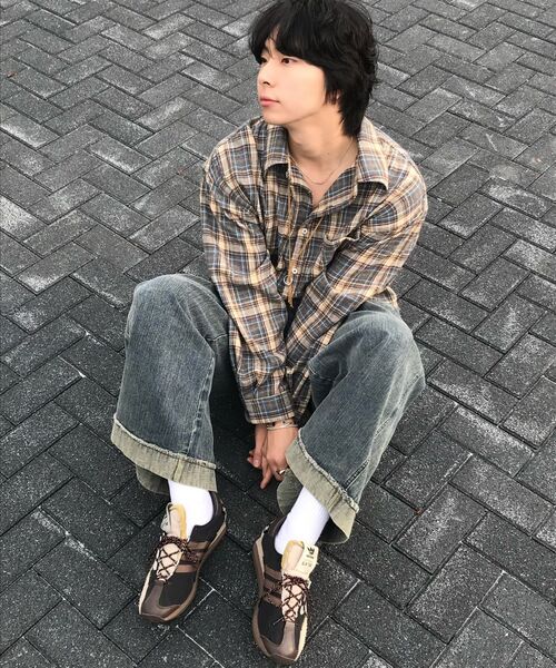 LEMAIN SECOND（リメインセカンド）の「オーバーサイズフランネルポケットチェックシャツ[ディープブルー]（シャツ/ブラウス・レディース・その他・SMALL/MEDIUM/LARGE）」の9枚目の写真