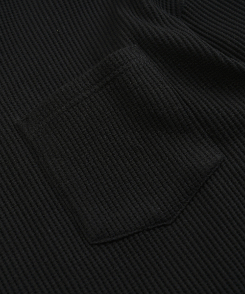 FRIZMWORKS（フリズムワークス）の「OVERSIZED WAFFLE POCKET TEE 002 _ BLACK（Tシャツ/カットソー・メンズ・その他・SMALL/MEDIUM/LARGE/X-LARGE）」の5枚目の写真