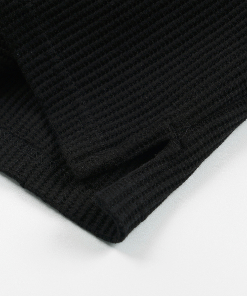 FRIZMWORKS（フリズムワークス）の「OVERSIZED WAFFLE POCKET TEE 002 _ BLACK（Tシャツ/カットソー・メンズ・その他・SMALL/MEDIUM/LARGE/X-LARGE）」の7枚目の写真