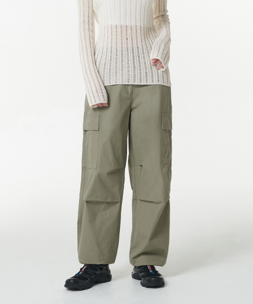 MUSINSA STANDARD WOMAN（ムシンサスタンダードウーマン）の「ウィメンズワイドカーゴパンツ[セージ]（その他パンツ・レディース・その他・26/27/28/29/30/24/25）」の2枚目の写真