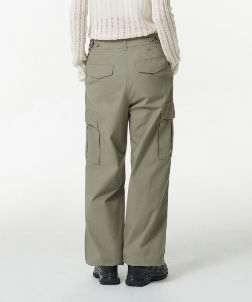MUSINSA STANDARD WOMAN（ムシンサスタンダードウーマン）の「ウィメンズワイドカーゴパンツ[セージ]（その他パンツ・レディース・その他・26/27/28/29/30/24/25）」の3枚目の写真