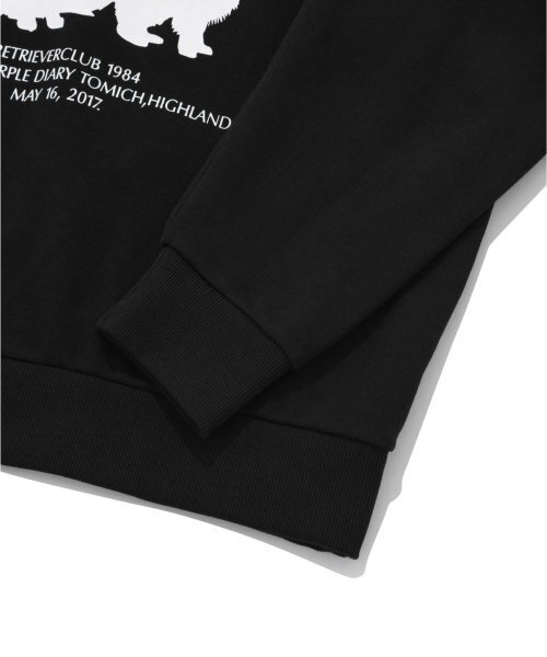 Retriever Club（レトリーバークラブ）の「SILHOUETTE RETRIEVER CREWNECK [BLACK]（スウェット・レディース・その他・SMALL/MEDIUM/LARGE/X-LARGE）」の4枚目の写真