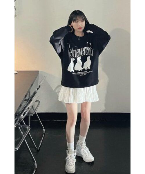 Retriever Club（レトリーバークラブ）の「SILHOUETTE RETRIEVER CREWNECK [BLACK]（スウェット・レディース・その他・SMALL/MEDIUM/LARGE/X-LARGE）」の2枚目の写真