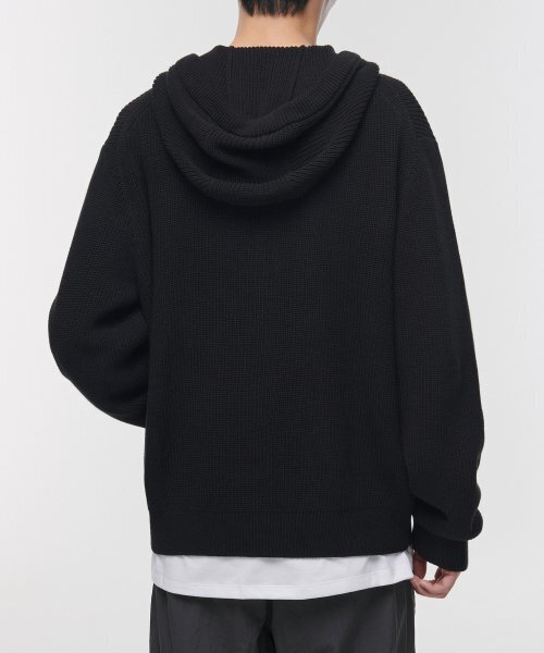 MUSINSA STANDARD（ムシンサスタンダード）の「リブニットフードパーカー[ブラック]（ニット/セーター・メンズ・その他・XX-LARGE/LARGE/MEDIUM/SMALL/X-LARGE）」の22枚目の写真