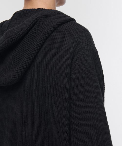 MUSINSA STANDARD（ムシンサスタンダード）の「リブニットフードパーカー[ブラック]（ニット/セーター・メンズ・その他・XX-LARGE/LARGE/MEDIUM/SMALL/X-LARGE）」の18枚目の写真