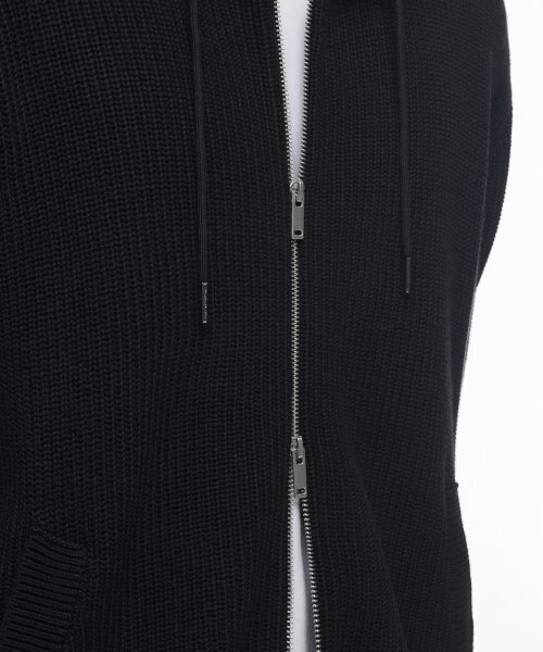 MUSINSA STANDARD（ムシンサスタンダード）の「リブニットフードパーカー[ブラック]（ニット/セーター・メンズ・その他・XX-LARGE/LARGE/MEDIUM/SMALL/X-LARGE）」の17枚目の写真