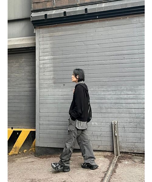 MUSINSA STANDARD（ムシンサスタンダード）の「リブニットフードパーカー[ブラック]（ニット/セーター・メンズ・その他・XX-LARGE/LARGE/MEDIUM/SMALL/X-LARGE）」の7枚目の写真
