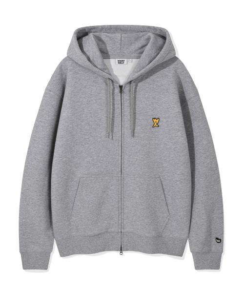 Wacky WiLLy(ワッキーウィリー)の「シグニチャーキキワッペンフードジップアップグレー(パーカー・レディース・その他・X-LARGE/SMALL/X-SMALL/MEDIUM/LARGE)」の2枚目の写真
