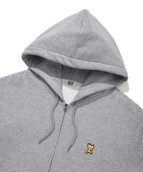 Wacky WiLLy(ワッキーウィリー)の「シグニチャーキキワッペンフードジップアップグレー(パーカー・レディース・その他・X-LARGE/SMALL/X-SMALL/MEDIUM/LARGE)」の4枚目の写真