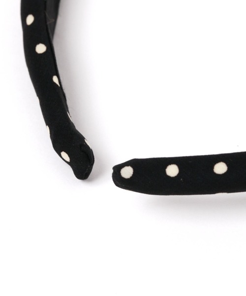 Heather（ヘザー）の「ドットカチューシャ　608742（カチューシャ・レディース・アイボリー/ブラック・ONE SIZE）」の4枚目の写真