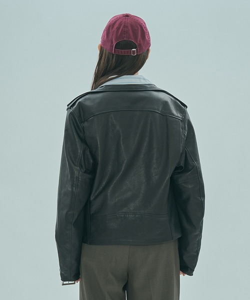 sisii（シシ）の「(SISII x GENE HEAVENS)LEATHER RIDERS JACKET（ライダースジャケット・レディース・ブラック・S）」の4枚目の写真