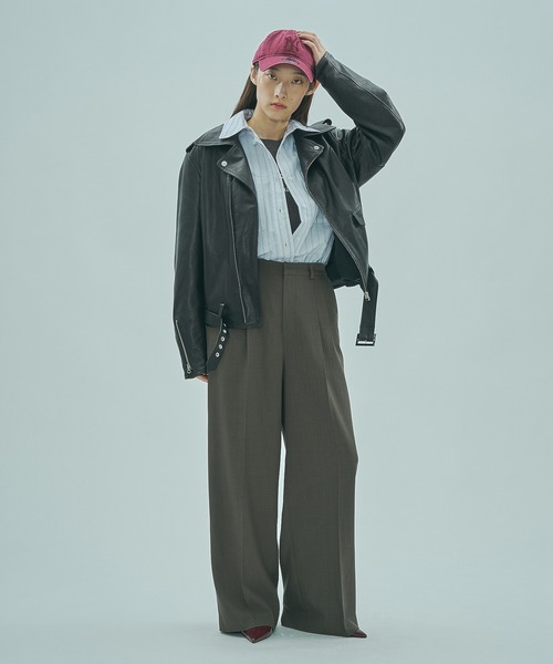 sisii（シシ）の「(SISII x GENE HEAVENS)LEATHER RIDERS JACKET（ライダースジャケット・レディース・ブラック・S）」の6枚目の写真