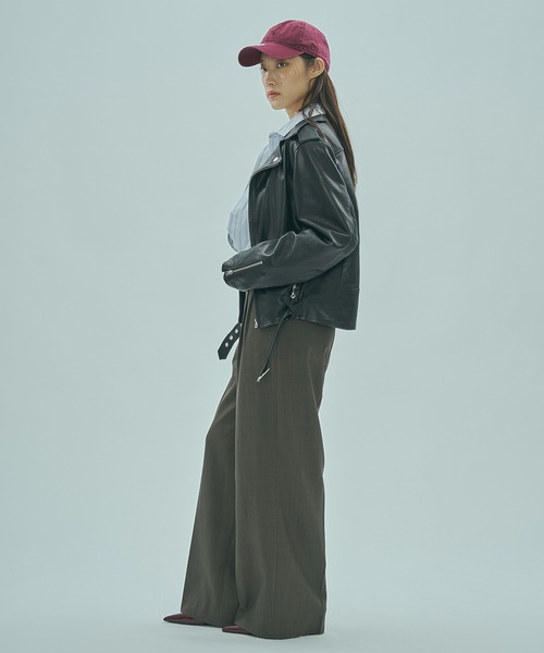 sisii（シシ）の「(SISII x GENE HEAVENS)LEATHER RIDERS JACKET（ライダースジャケット・レディース・ブラック・S）」の7枚目の写真