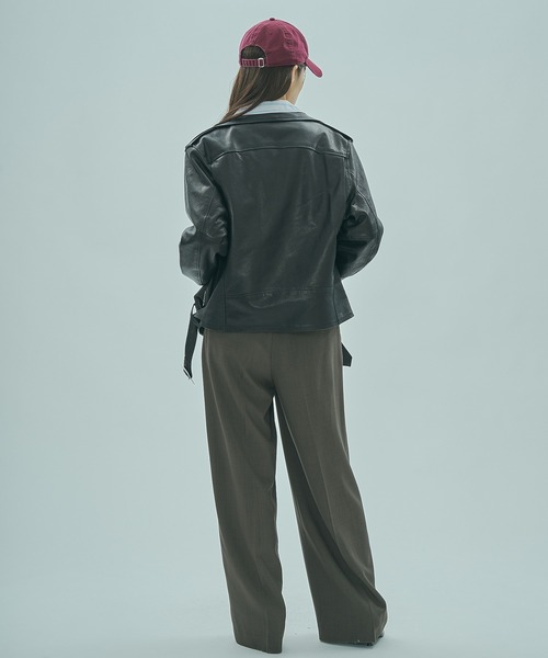 セール】(SISII x GENE HEAVENS)LEATHER RIDERS JACKET（ライダース