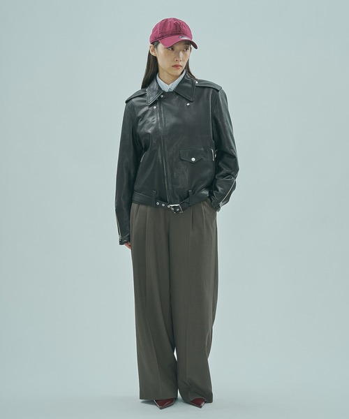 セール】(SISII x GENE HEAVENS)LEATHER RIDERS JACKET（ライダース