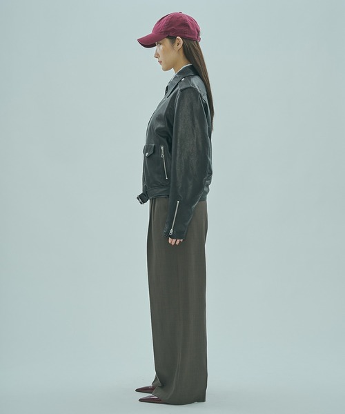 sisii（シシ）の「(SISII x GENE HEAVENS)LEATHER RIDERS JACKET（ライダースジャケット・レディース・ブラック・S）」の11枚目の写真