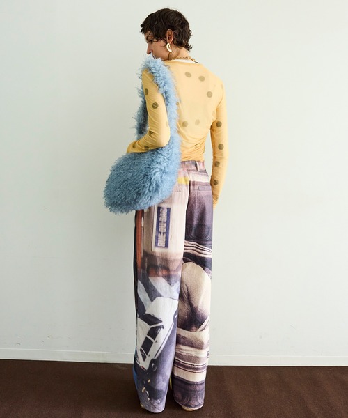 MAISON SPECIAL(メゾンスペシャル)の「Cityscape Photo Collage Pants/シティースケープフォトコラージュパンツ(その他パンツ・レディース・ブラック/マルチ・36/38)」の10枚目の写真