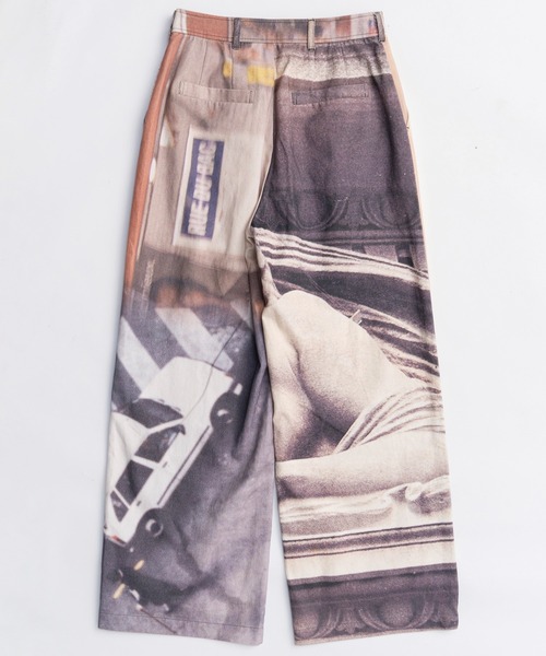MAISON SPECIAL(メゾンスペシャル)の「Cityscape Photo Collage Pants/シティースケープフォトコラージュパンツ(その他パンツ・レディース・ブラック/マルチ・36/38)」の4枚目の写真