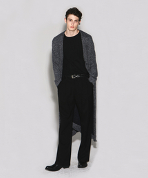 WESLEYHYUSTON（ウェズリーユーストン）の「MARSHAL NET LONG CARDIGAN GREY（カーディガン/ボレロ）」