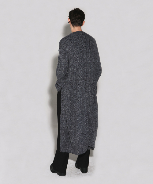 WESLEYHYUSTON（ウェズリーユーストン）の「MARSHAL NET LONG CARDIGAN GREY（カーディガン/ボレロ・レディース・その他・SMALL/MEDIUM/X-SMALL）」の2枚目の写真
