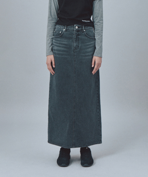 Rest&Recreation（レストアンドレクリエーション）の「DENIM MAXI SKIRT - BLACK（スカート・レディース・その他・MEDIUM/SMALL/X-SMALL）」の10枚目の写真