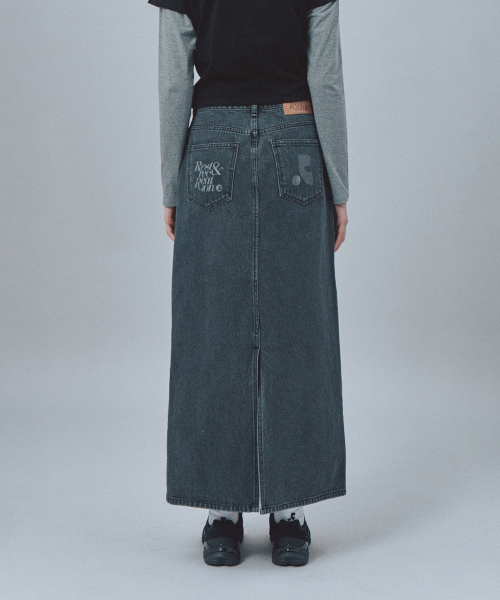 Rest&Recreation（レストアンドレクリエーション）の「DENIM MAXI SKIRT - BLACK（スカート・レディース・その他・MEDIUM/SMALL/X-SMALL）」の11枚目の写真