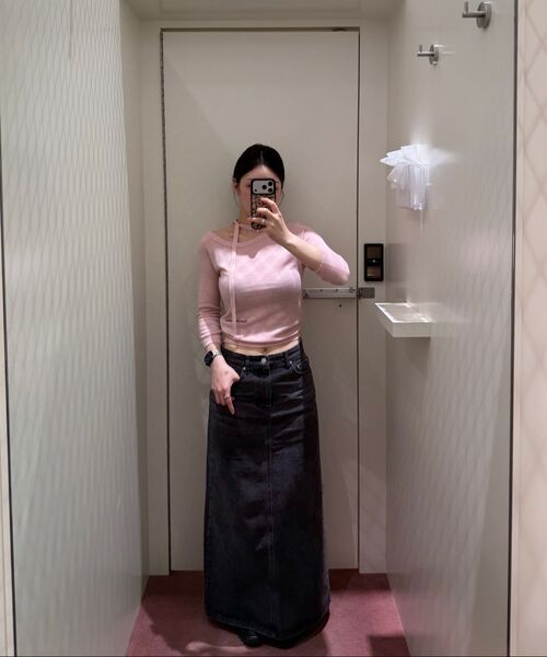 Rest&Recreation（レストアンドレクリエーション）の「DENIM MAXI SKIRT - BLACK（スカート・レディース・その他・MEDIUM/SMALL/X-SMALL）」の3枚目の写真
