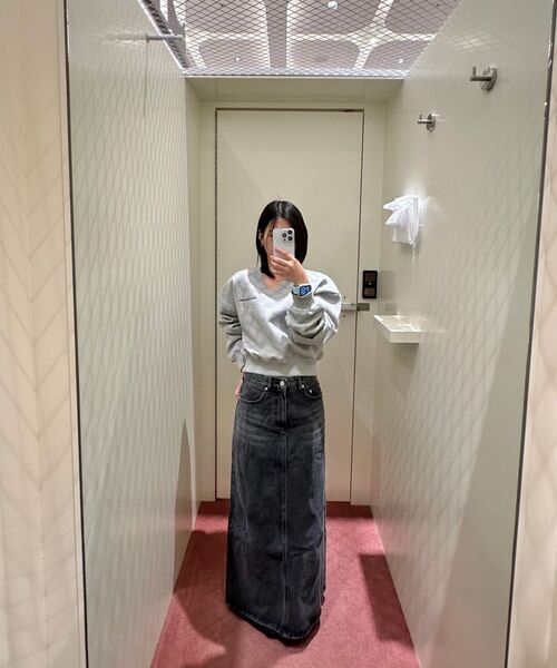 Rest&Recreation（レストアンドレクリエーション）の「DENIM MAXI SKIRT - BLACK（スカート・レディース・その他・MEDIUM/SMALL/X-SMALL）」の6枚目の写真