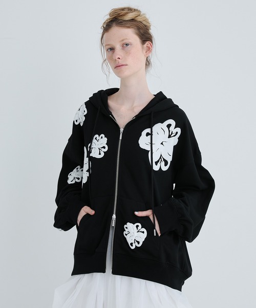 SORIN（ソリン ）の「SWAN Puff Print Hoodie/スワンパフプリント