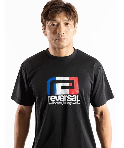 reversal.dogi.design.works（リバーサル・ドーギ・デザイン・ワークス）の「＜reversal/リバーサル＞Warfield BIG MARK FRANCE DRY TEE（Tシャツ/カットソー・メンズ・ブラック・MEDIUM/LARGE/X-LARGE/XX-LARGE）」の2枚目の写真