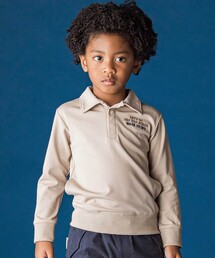 WASK | 襟付き裏チェックトレーナー(スウェット)