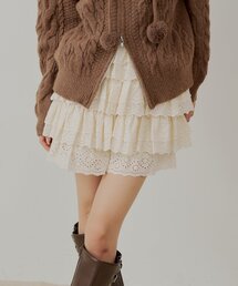 Chico | コットンレースティアードショートパンツ(その他パンツ)