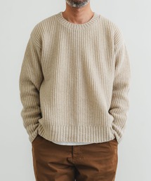 quadro | 5G引き揃え片畦クルーネック(ニット/セーター)