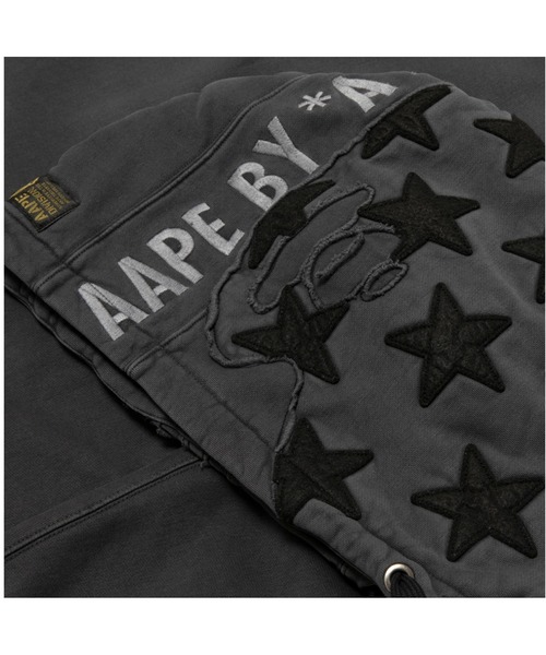 AAPE BY A BATHING APE(エーエイプバイアベイシングエイプ)の「AAPE PULLOVER HOODIE(パーカー・メンズ・ライトブラック・X-LARGE/SMALL/MEDIUM/LARGE)」の3枚目の写真