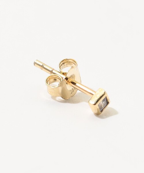 METIER(メティエ)の「Metier Mini Bezel Set Princess Gemstone Studs 片耳ピアス(ピアス(片耳用)・レディース・ライトパープル・FREE)」の3枚目の写真