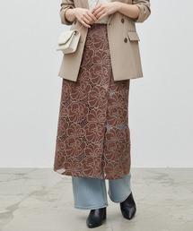 Muscat（マスカット）の「フェイクレザーレース レイヤードスカート（スカート）」