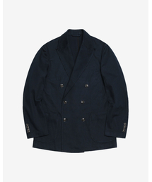 6B Cotton Washed Double Jacket (Dark Navy)