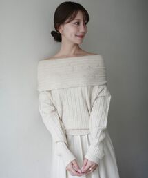 オフショルダー」に該当するトップス（ビジュー）ファッション通販