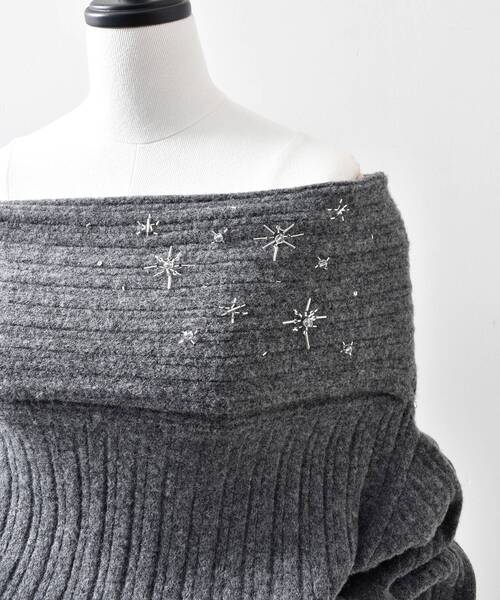 セール】シュテルビーズオフショルダーニット（ニット/セーター）｜cle